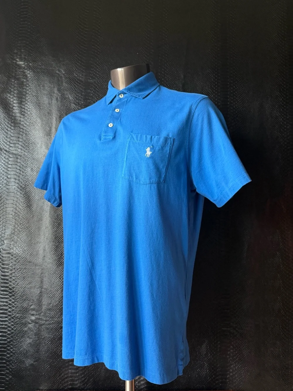 Polo Ralph Lauren Classic Fit Pocket Polo Men’s Large Blue Embroidered Pony